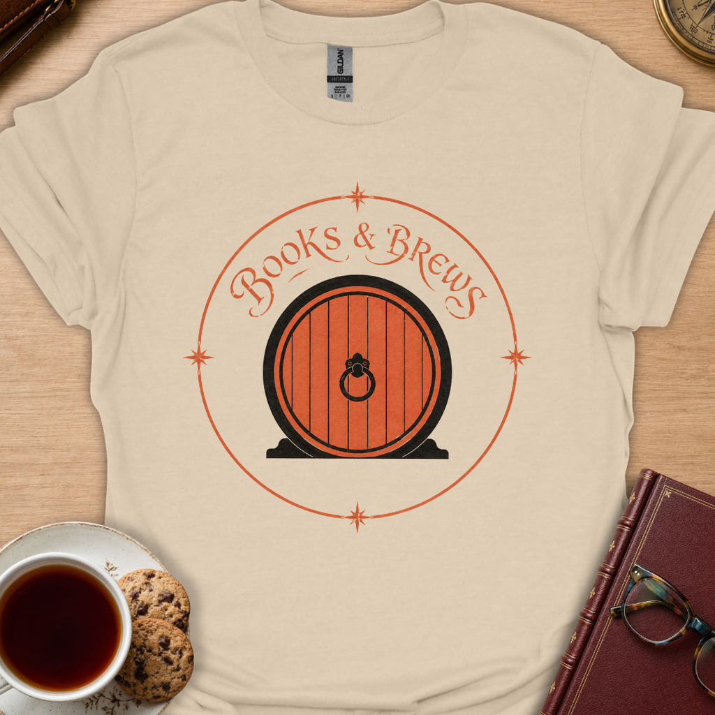 Books And Brews Door T-Shirt