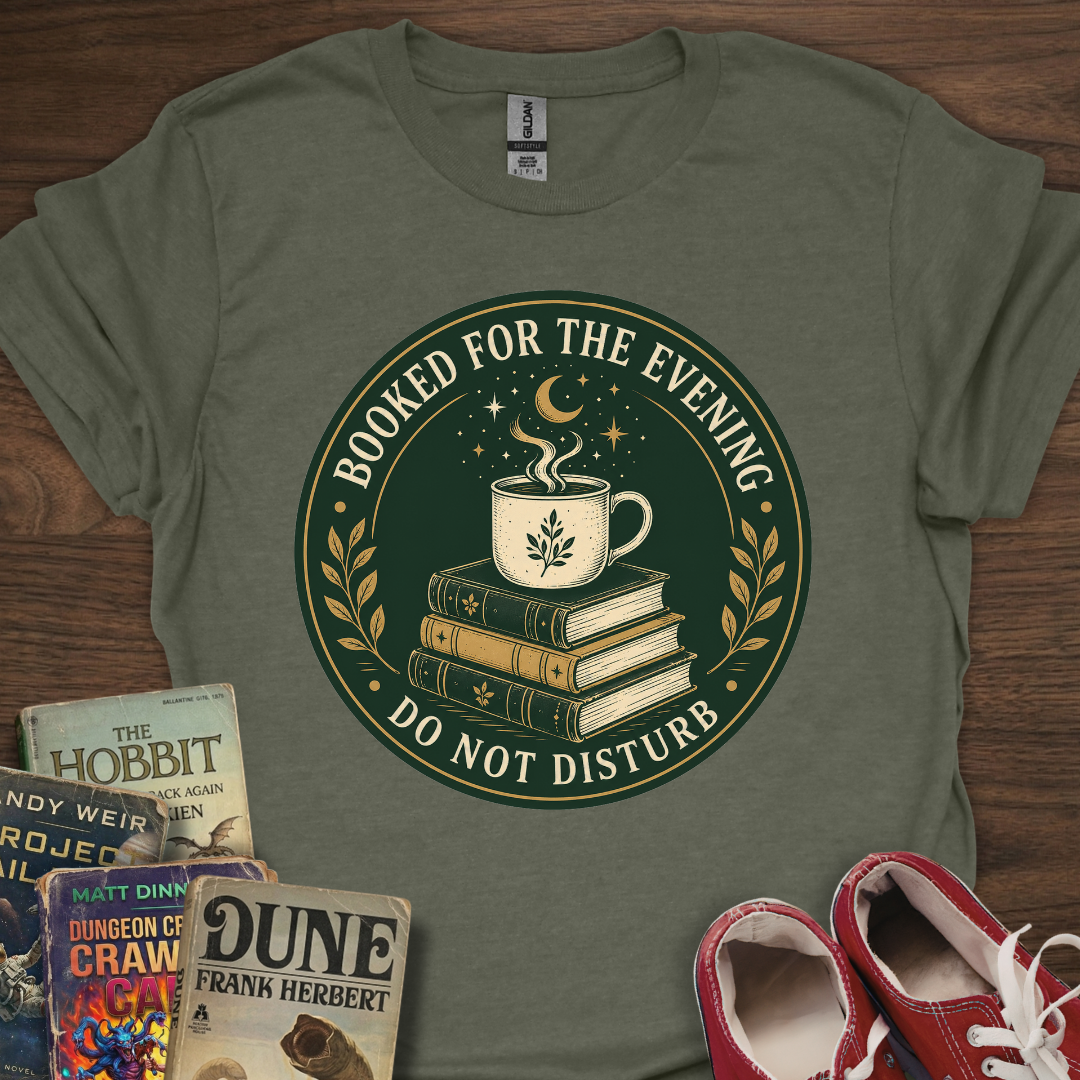 Booked For Evening Badge T-Shirt