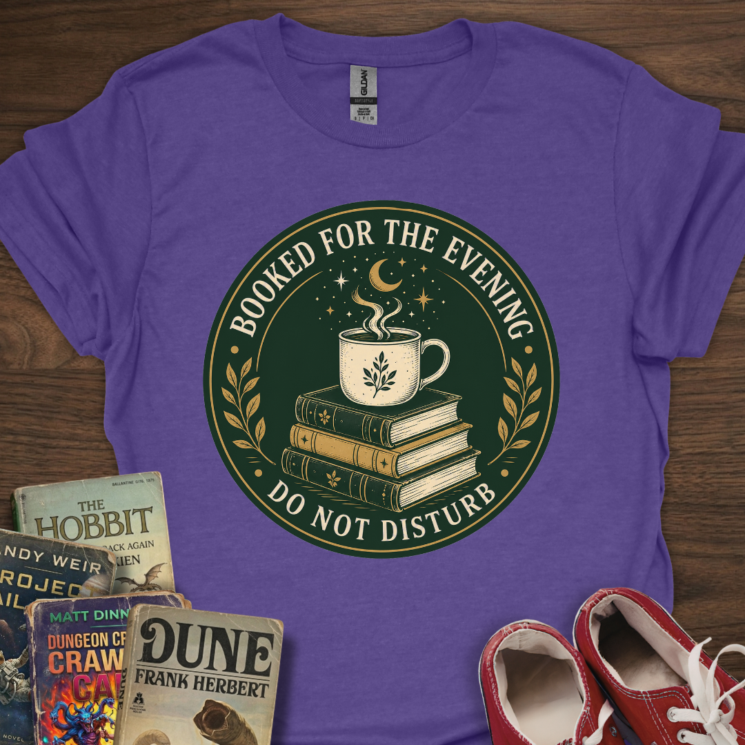 Booked For Evening Badge T-Shirt