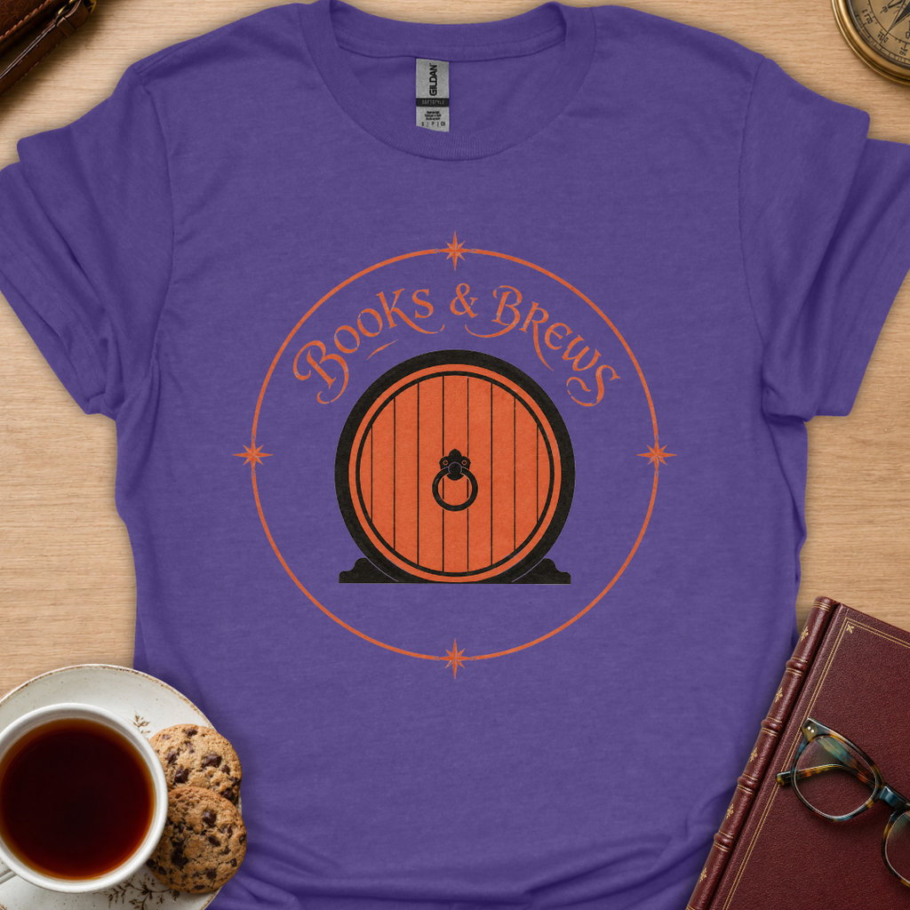 Books And Brews Door T-Shirt