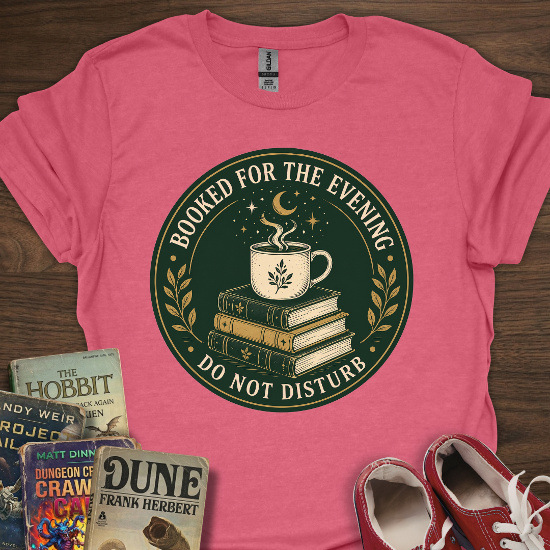 Booked For Evening Badge T-Shirt