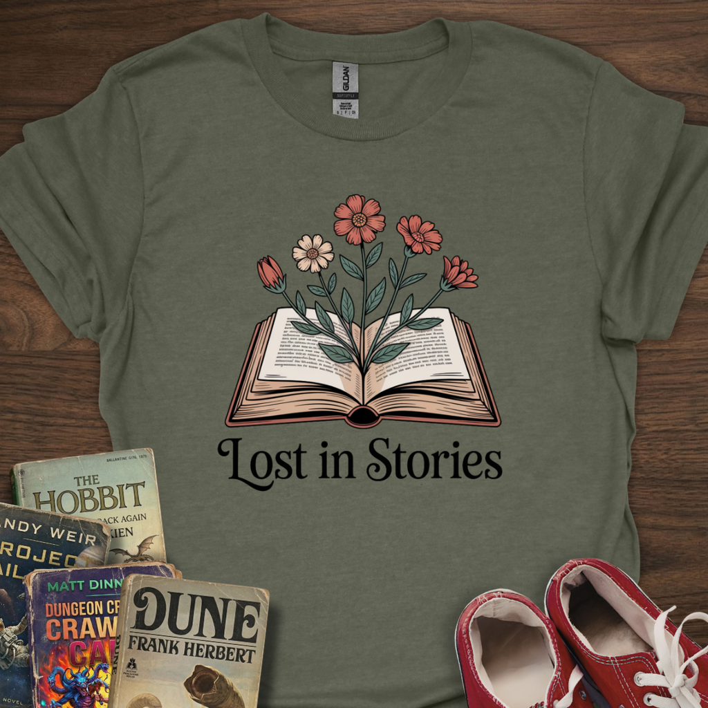 Lost In Stories Flowers T-Shirt