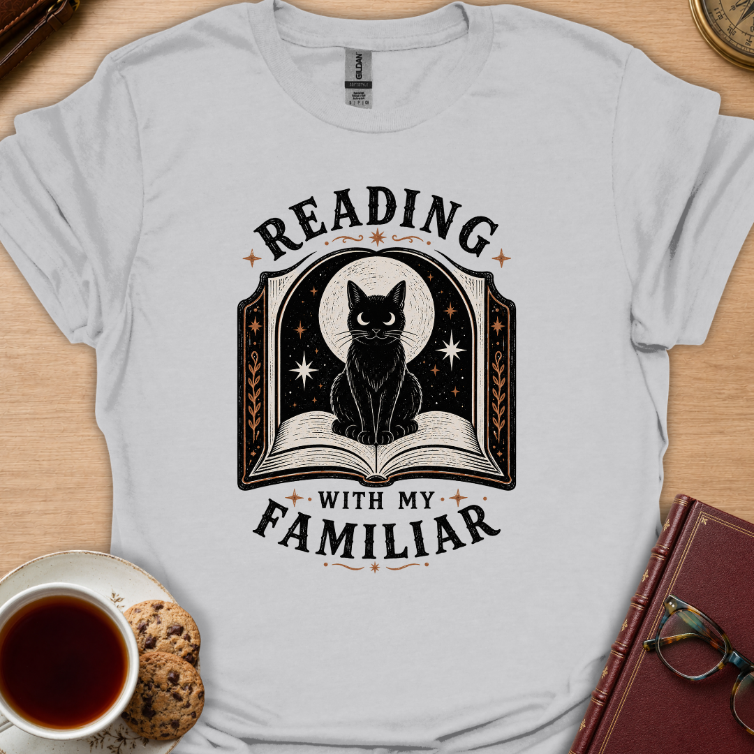 Reading With My Familiar T-Shirt