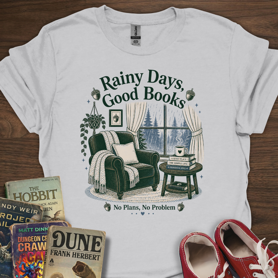 Rainy Days Good Books T-Shirt