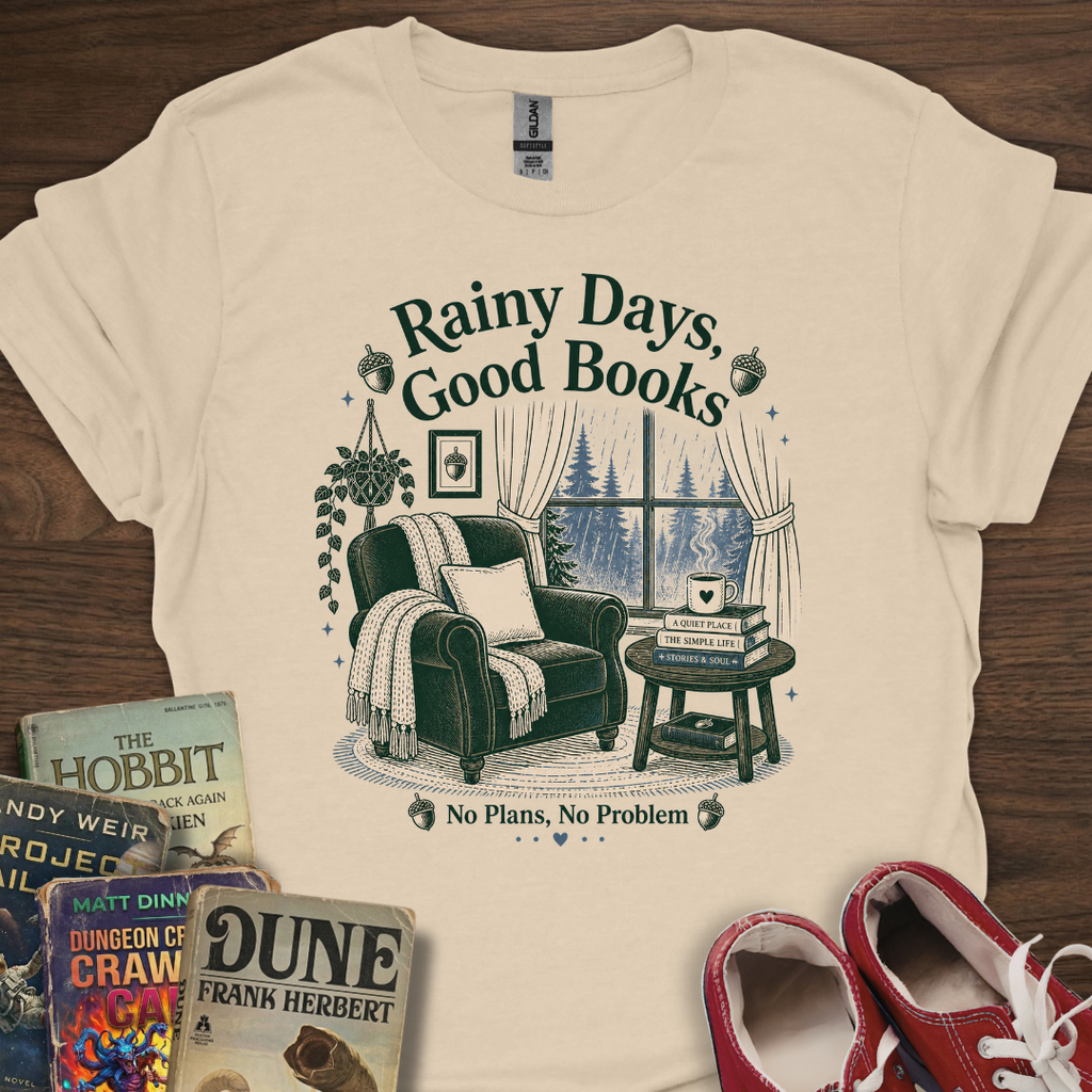 Rainy Days Good Books T-Shirt