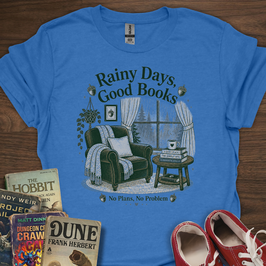 Rainy Days Good Books T-Shirt
