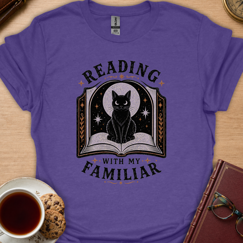 Reading With My Familiar T-Shirt