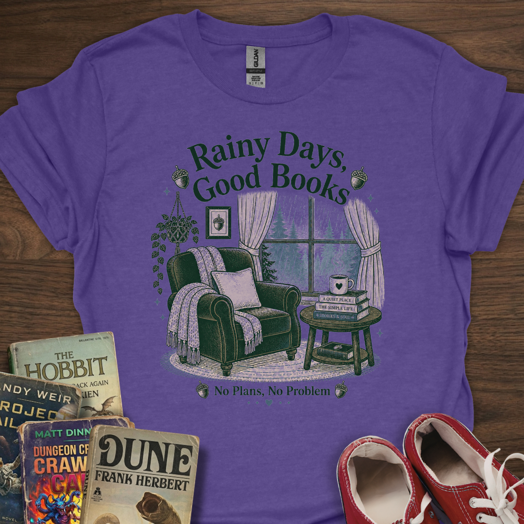 Rainy Days Good Books T-Shirt