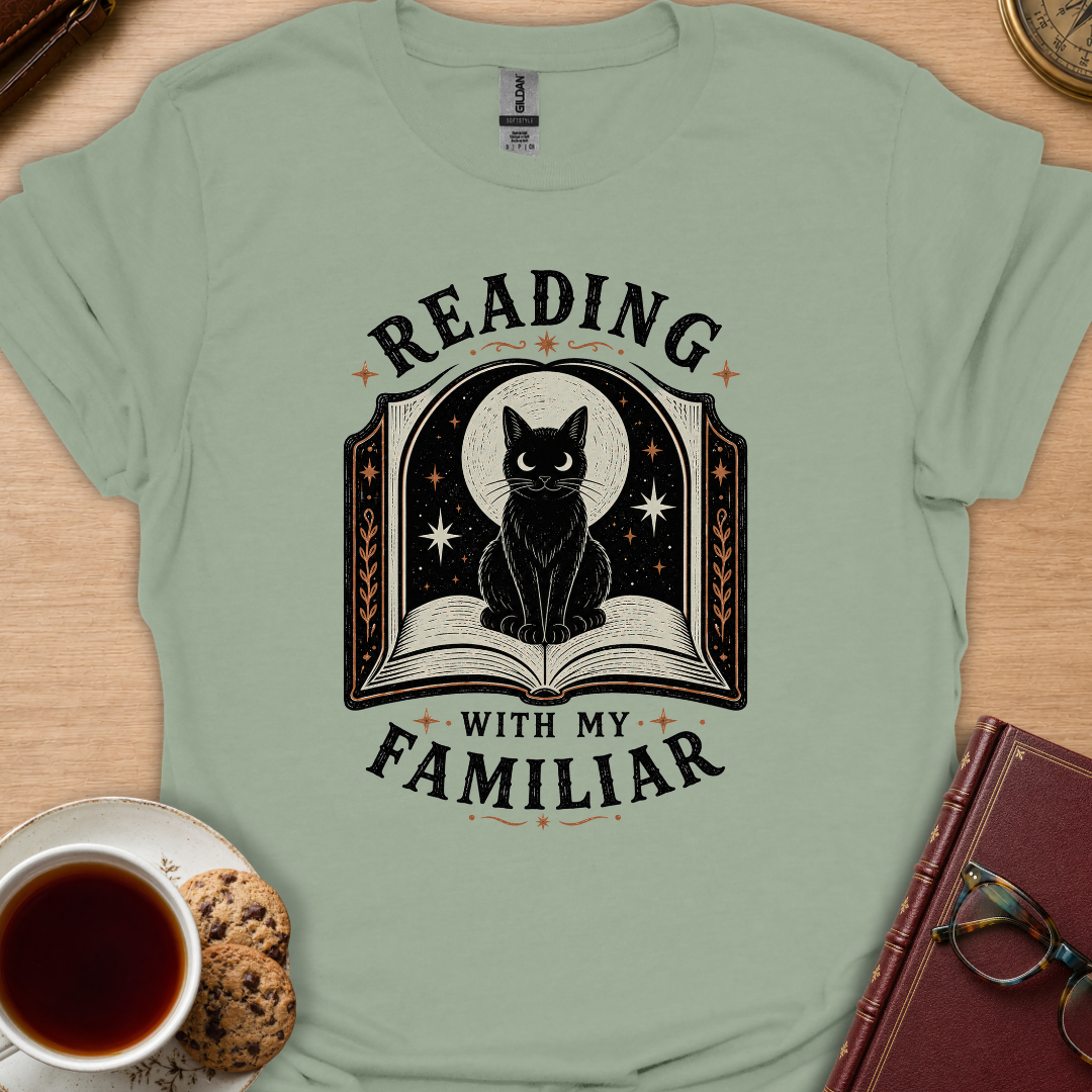 Reading With My Familiar T-Shirt