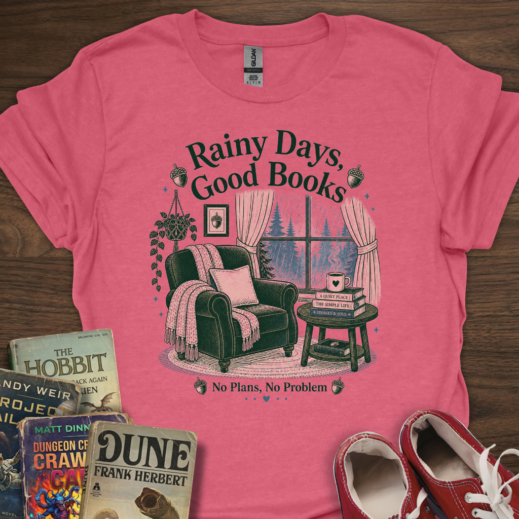 Rainy Days Good Books T-Shirt