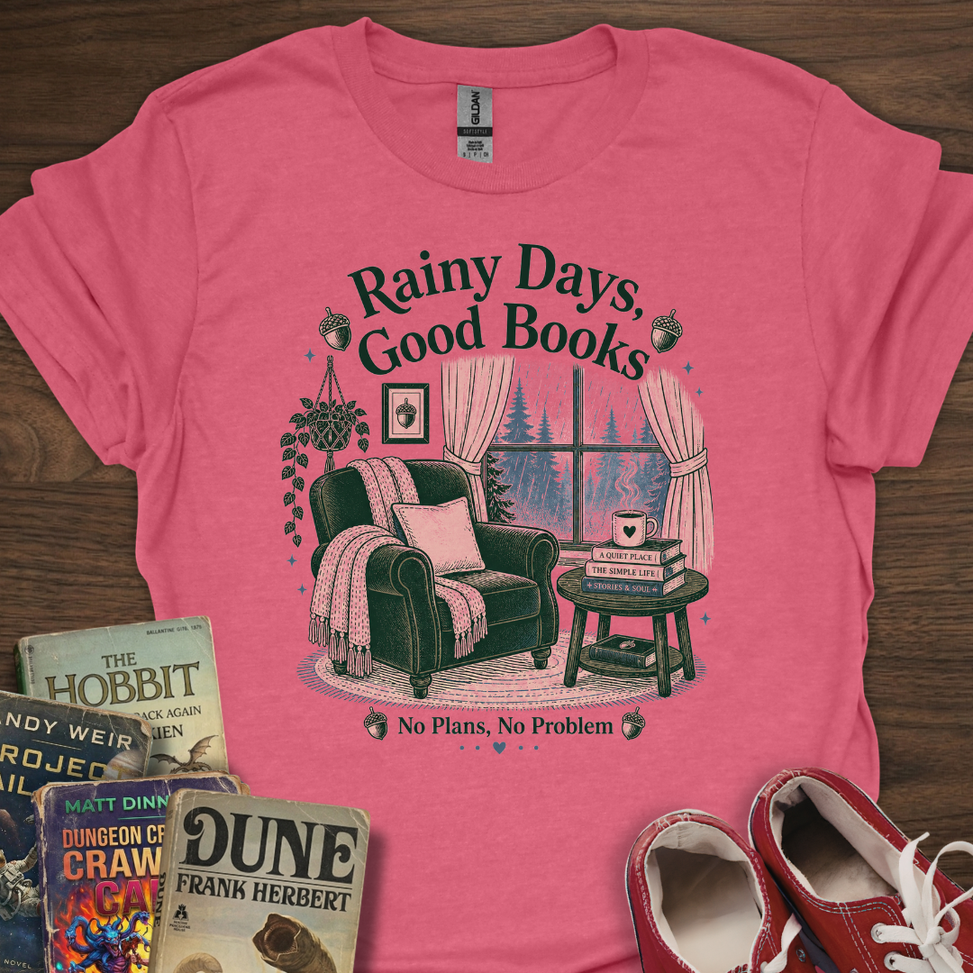 Rainy Days Good Books T-Shirt