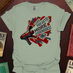 Less Podcasts! More Audiobooks! Bullhorn T-Shirt