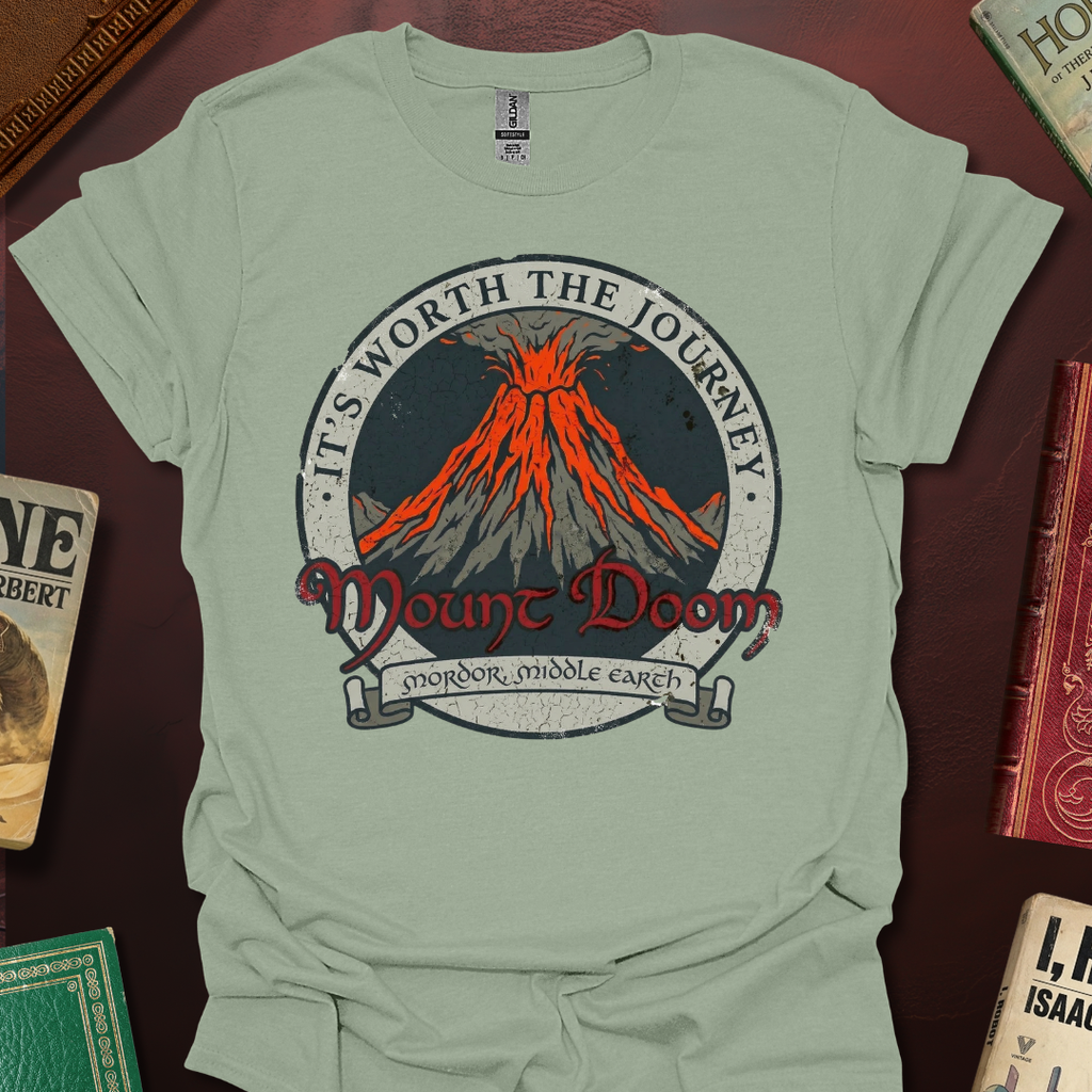 It's Worth The Journey Mount Doom Badge T-Shirt