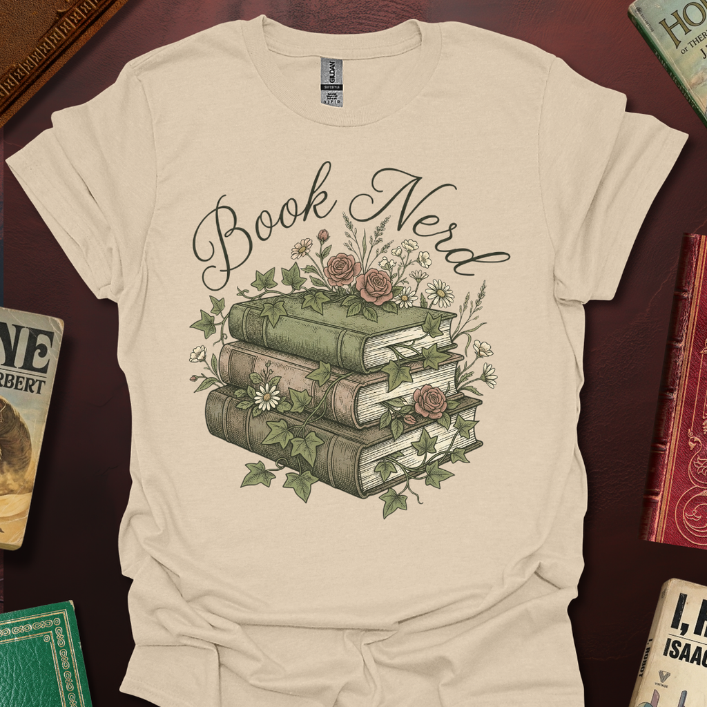 Book Nerd Nature Book StackT-Shirt