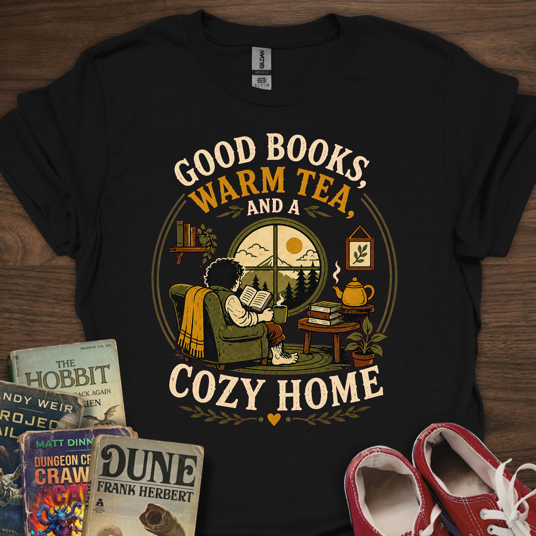 Good Books Cozy Home T-Shirt