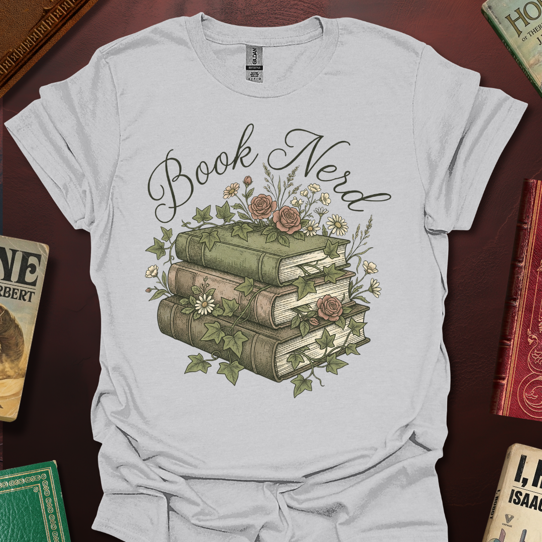 Book Nerd Nature Book StackT-Shirt