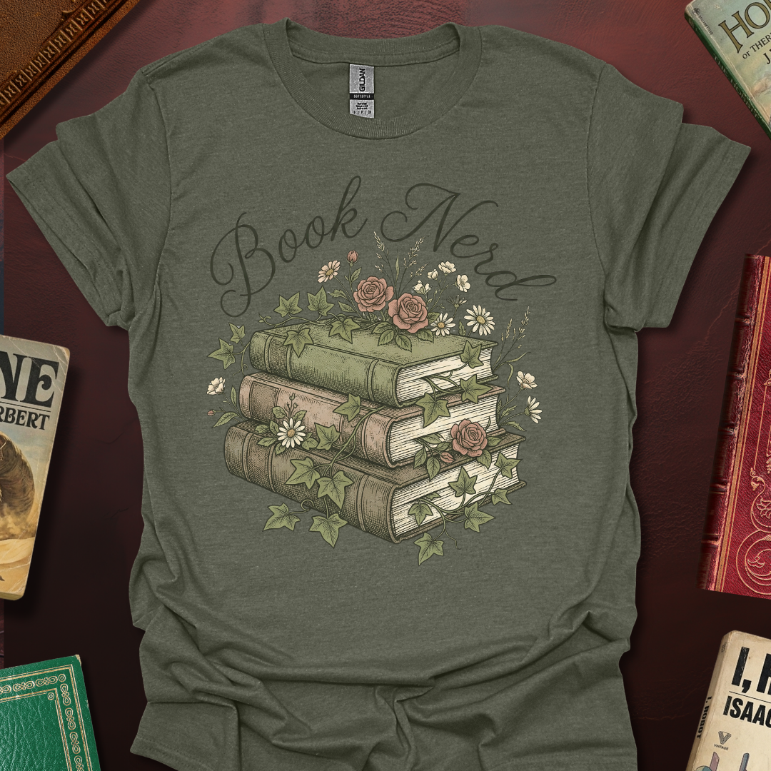 Book Nerd Nature Book StackT-Shirt