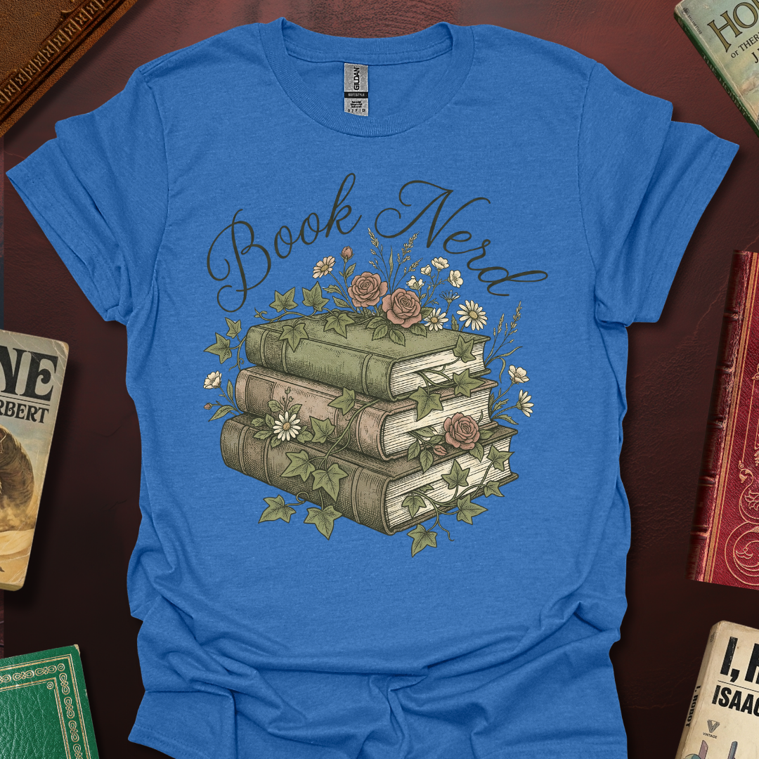 Book Nerd Nature Book StackT-Shirt