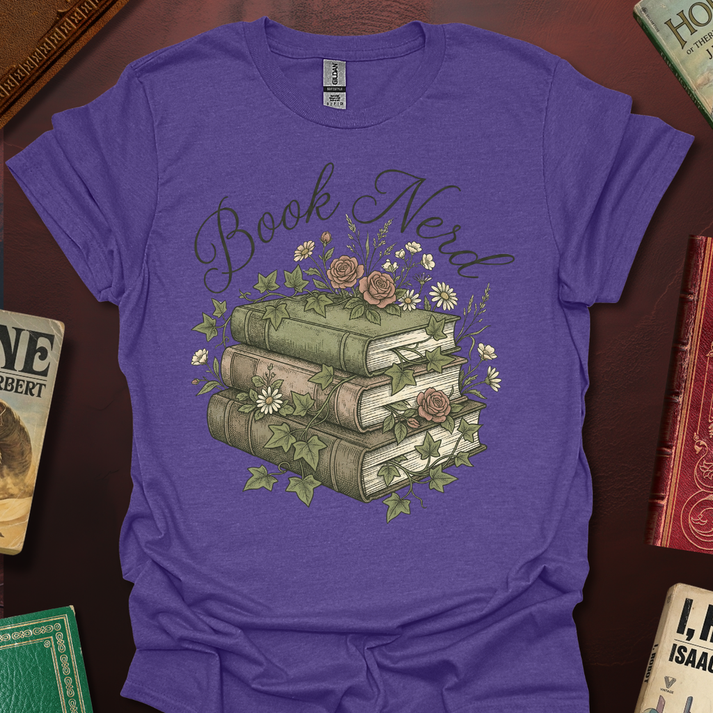 Book Nerd Nature Book StackT-Shirt