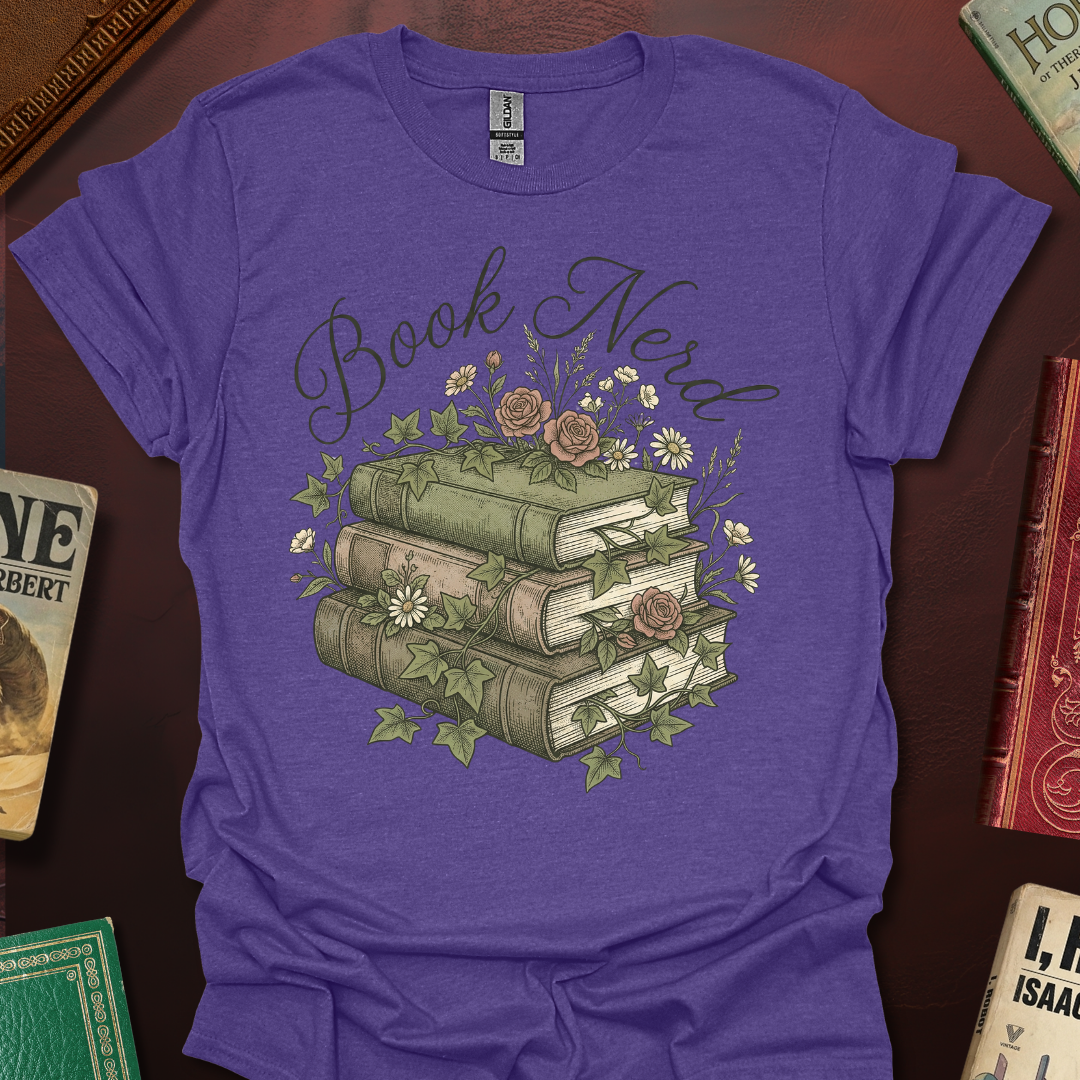 Book Nerd Nature Book StackT-Shirt