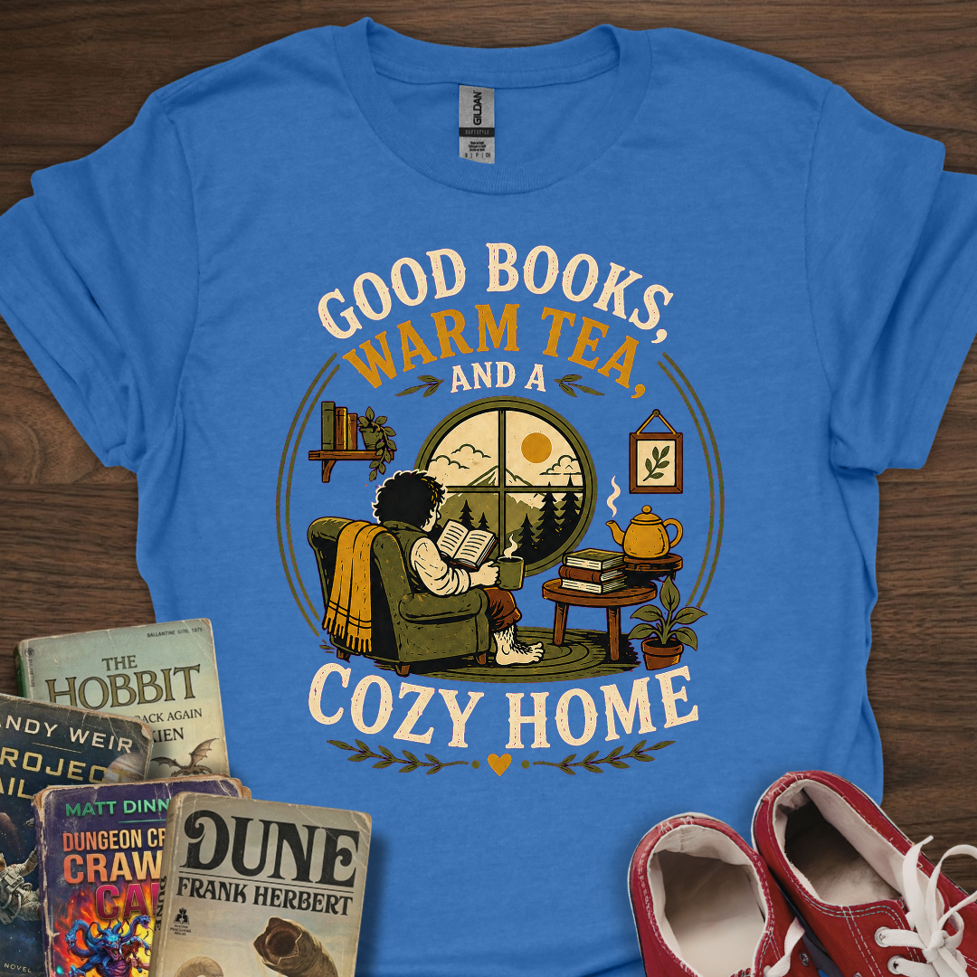 Good Books Cozy Home T-Shirt