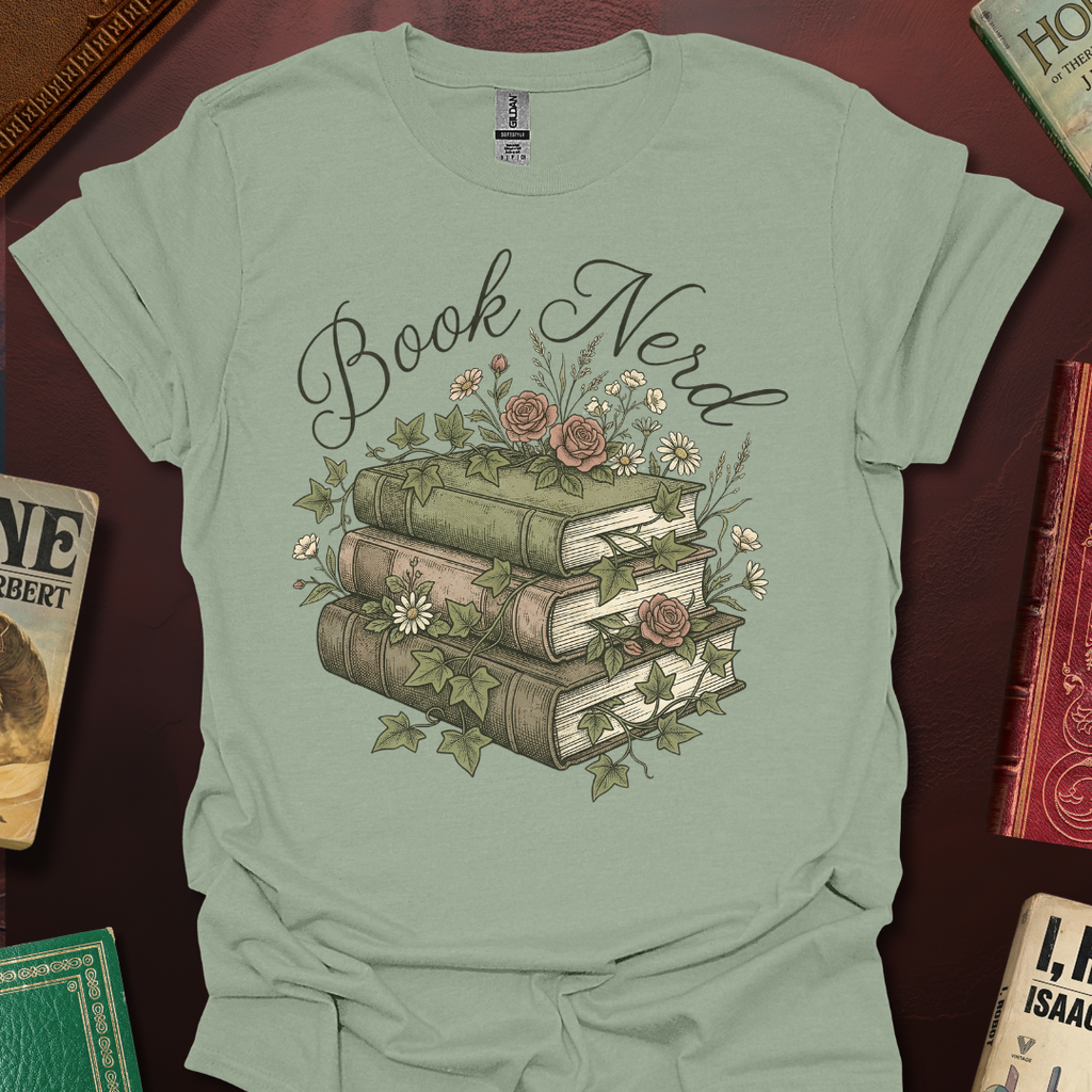 Book Nerd Nature Book StackT-Shirt