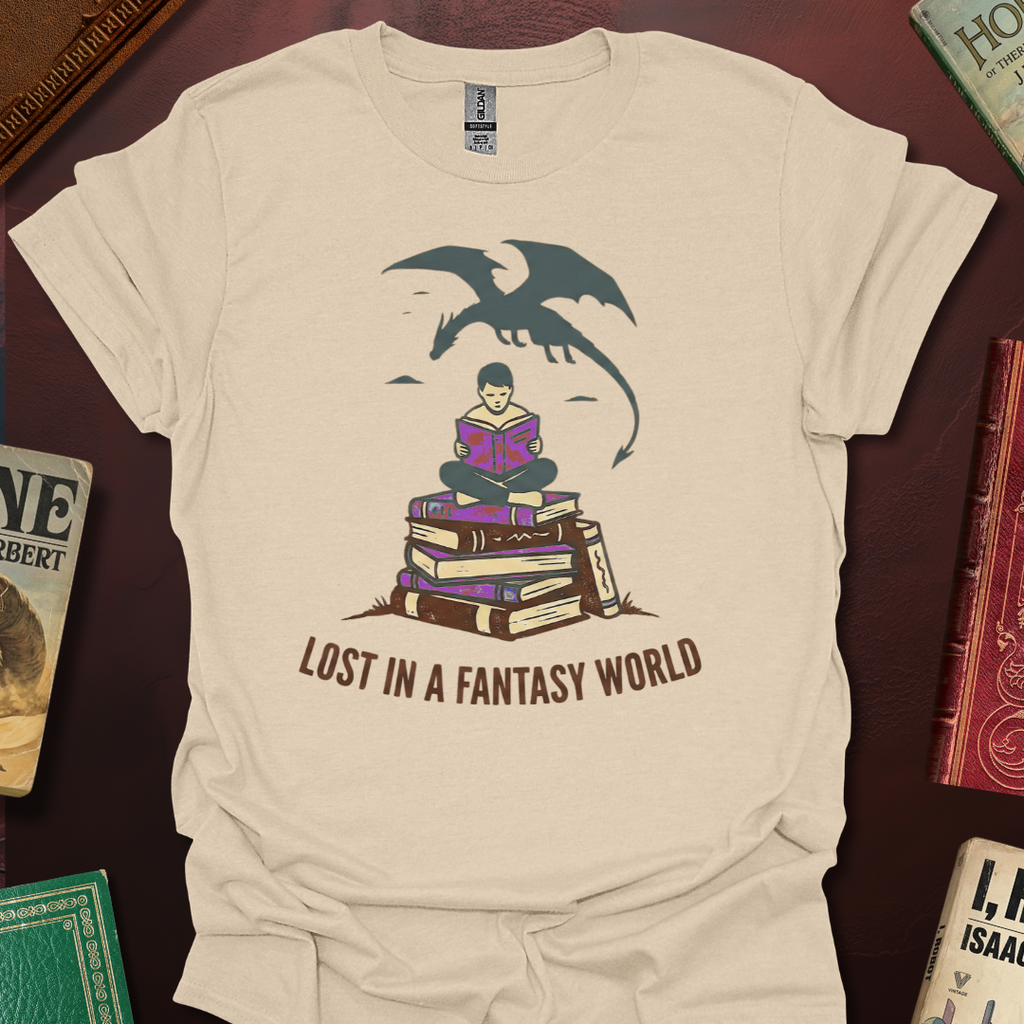 Lost In A Fantasy World Pile T-Shirt