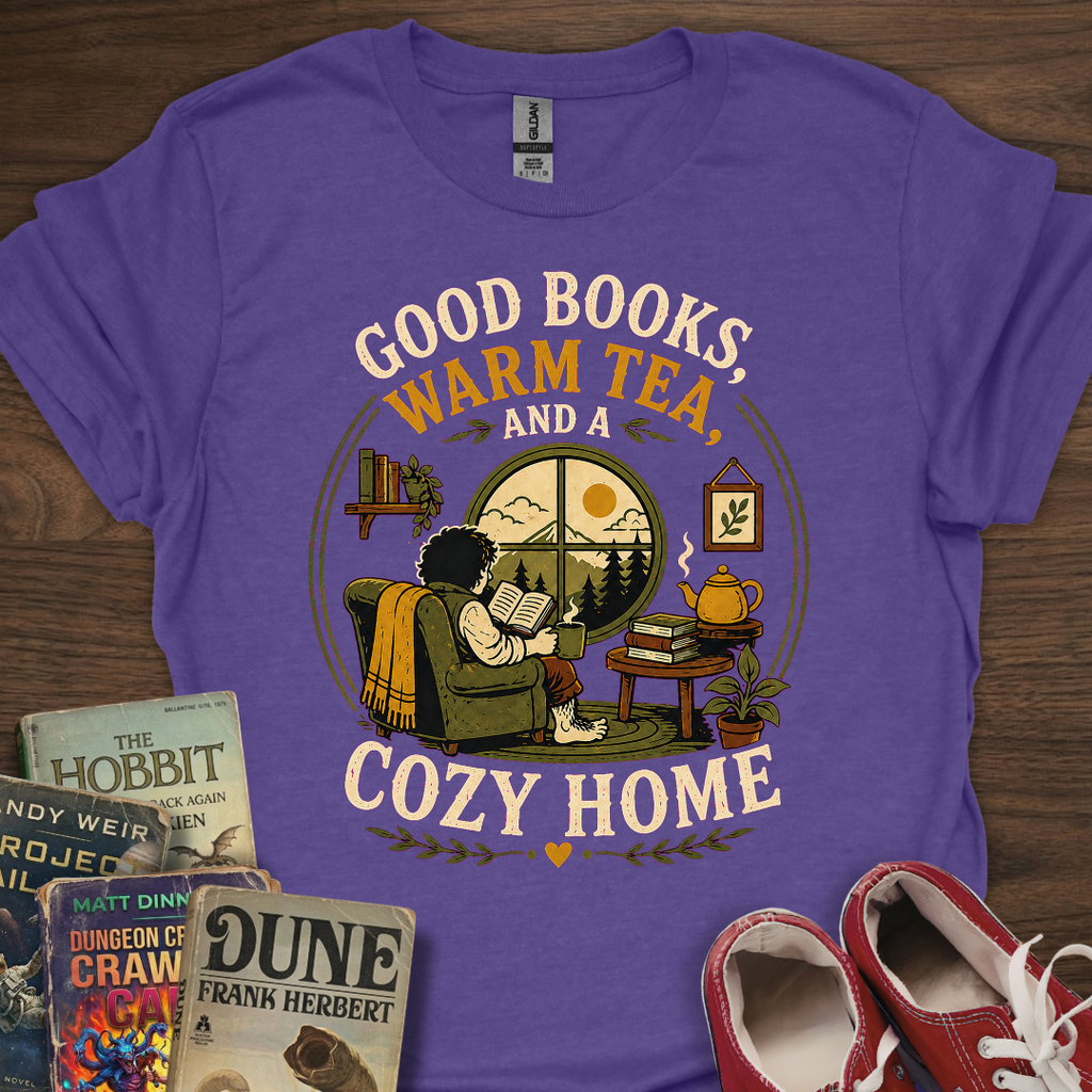 Good Books Cozy Home T-Shirt