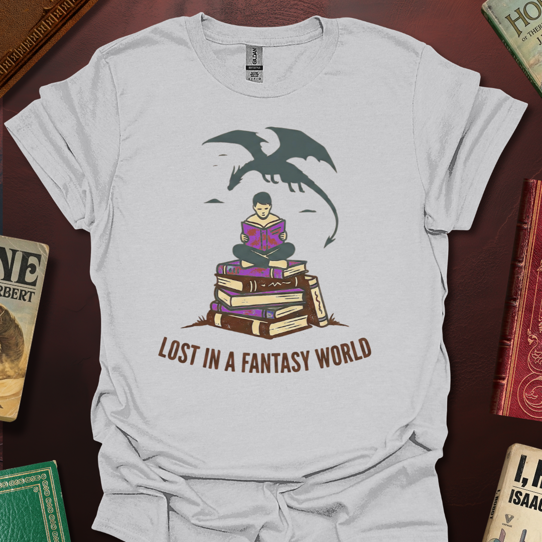 Lost In A Fantasy World Pile T-Shirt