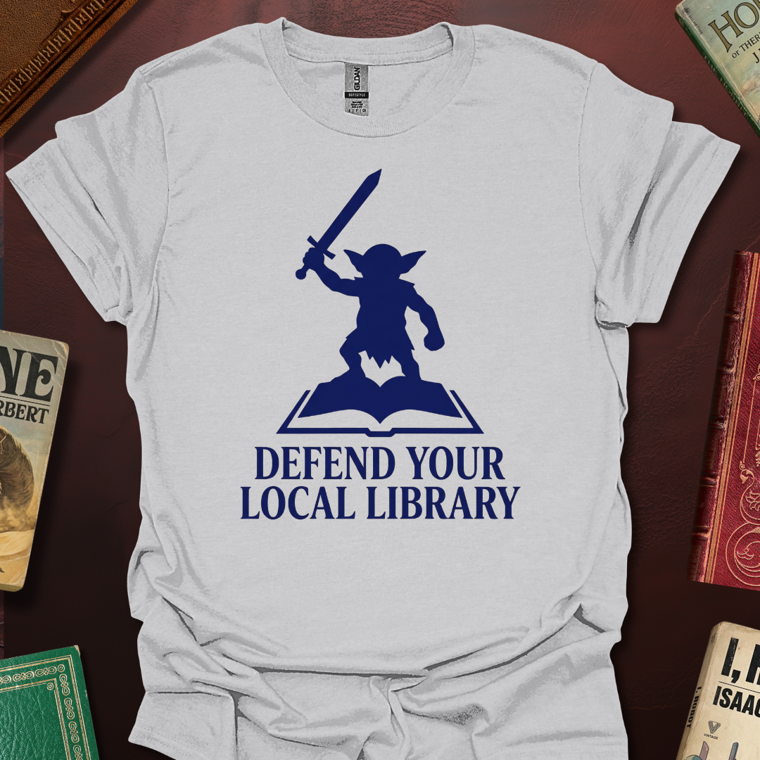 Defend Your Local Library Goblin Icon T-Shirt