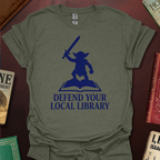 Defend Your Local Library Goblin Icon T-Shirt