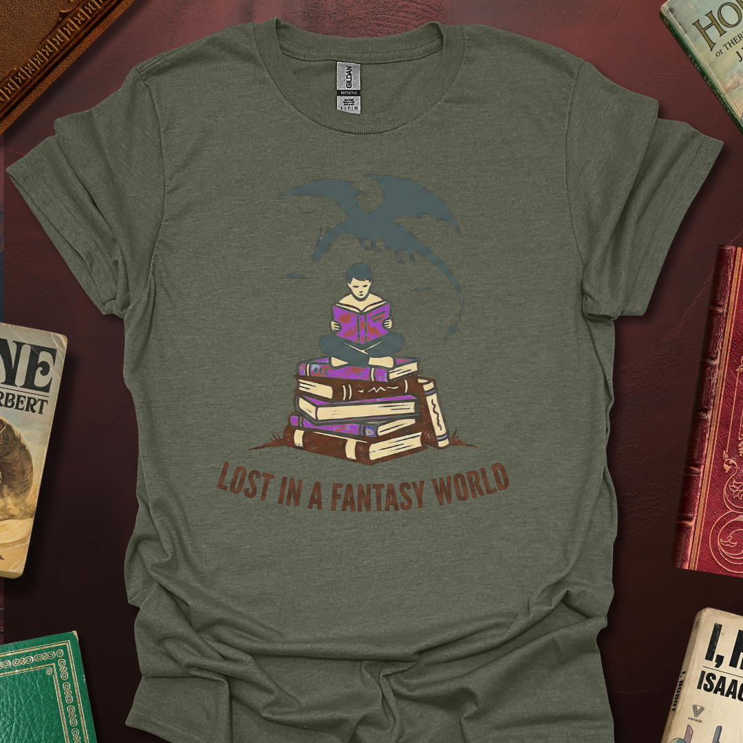 Lost In A Fantasy World Pile T-Shirt