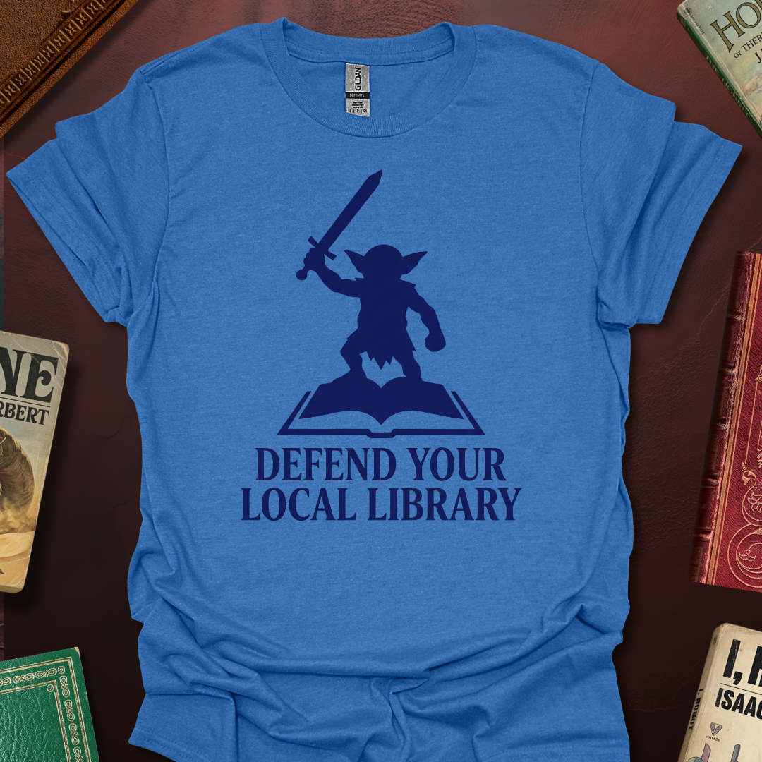 Defend Your Local Library Goblin Icon T-Shirt