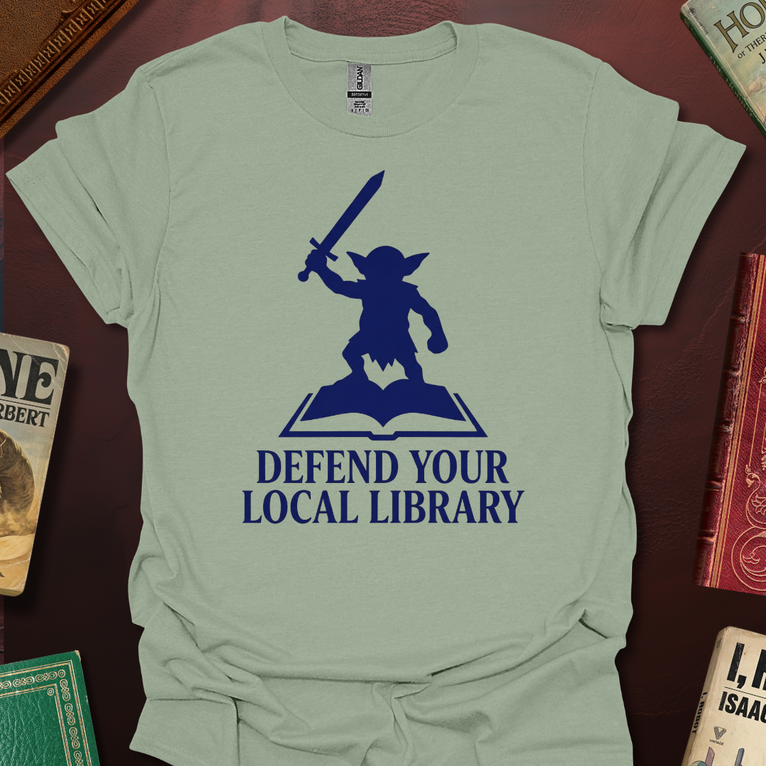 Defend Your Local Library Goblin Icon T-Shirt