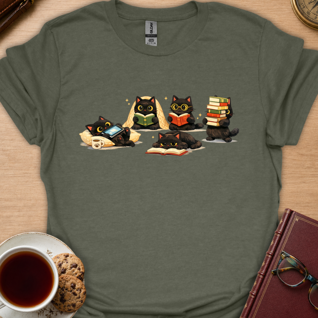 Reading Kittens T-Shirt