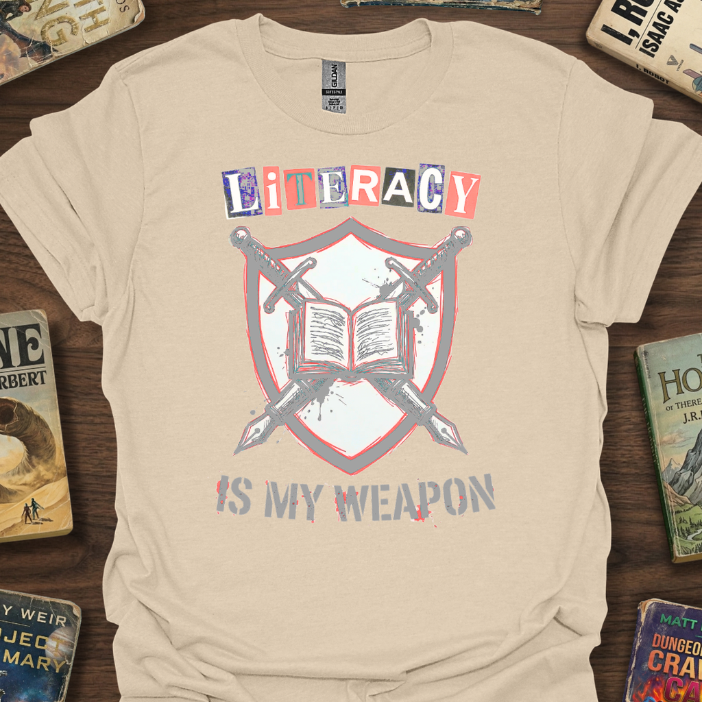 Literacy Is My Weapon Zine T-Shirt