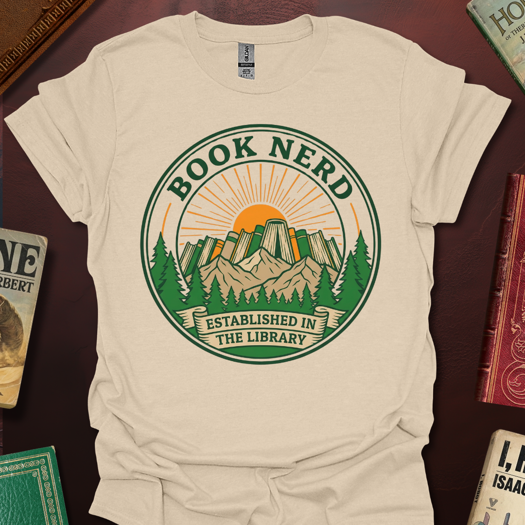 Book Nerd Established In The Library T-Shirt