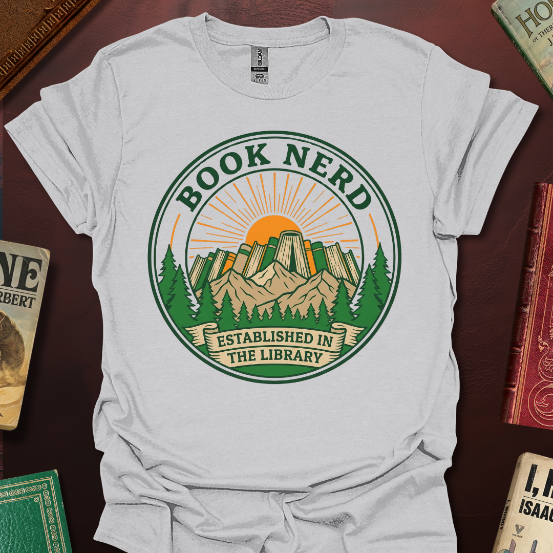 Book Nerd Established In The Library T-Shirt