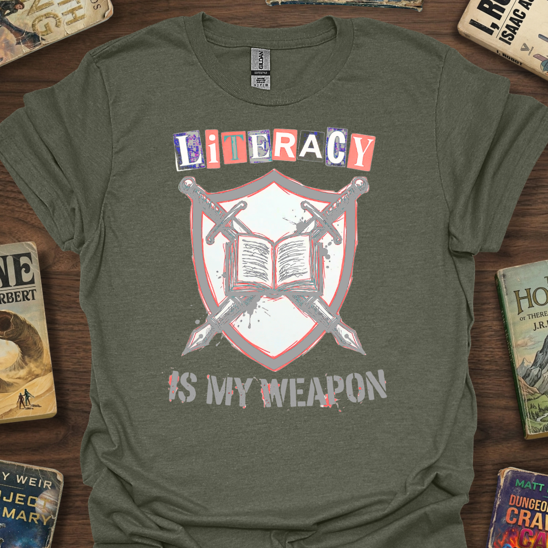 Literacy Is My Weapon Zine T-Shirt