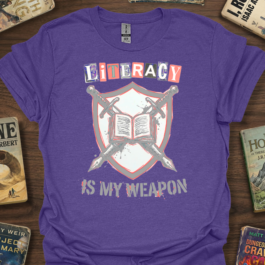 Literacy Is My Weapon Zine T-Shirt