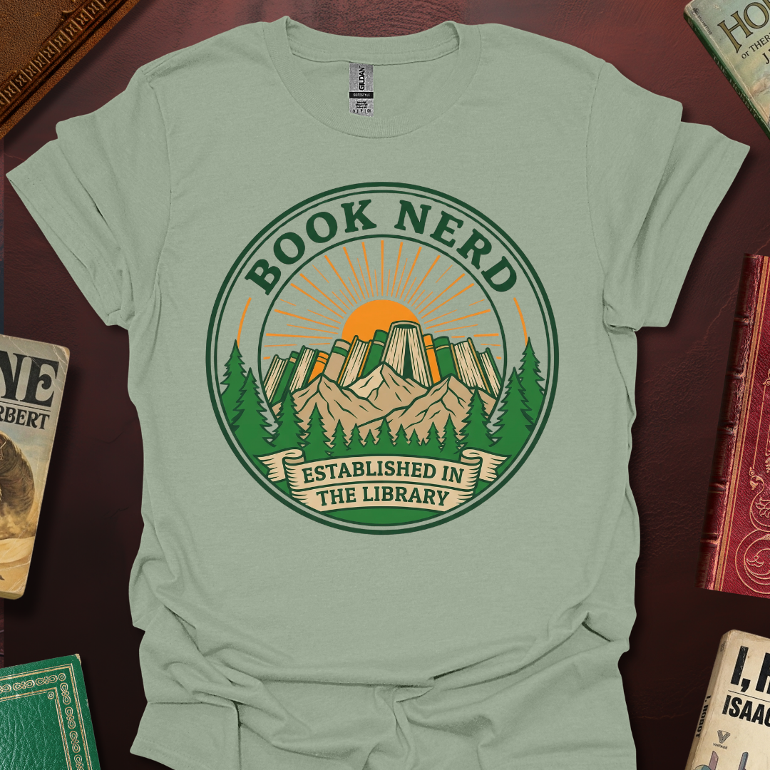 Book Nerd Established In The Library T-Shirt