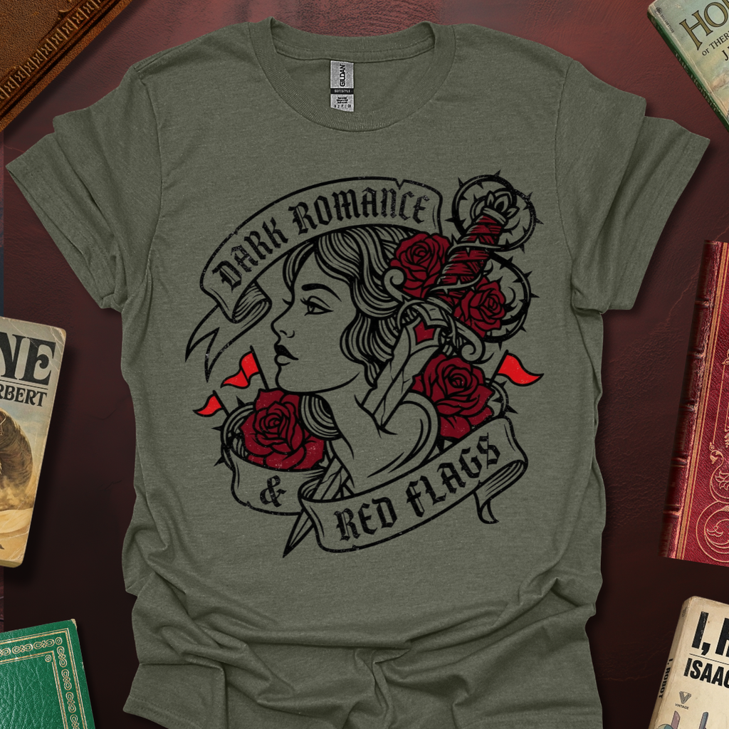 Dark Romance Red Flags T-Shirt