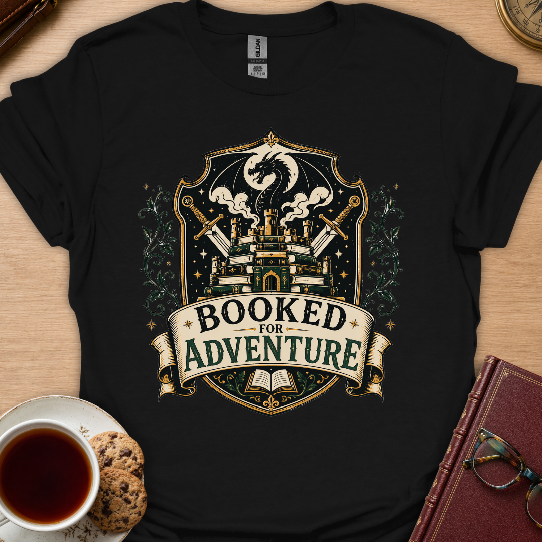 Booked For Adventure Crest T-Shirt
