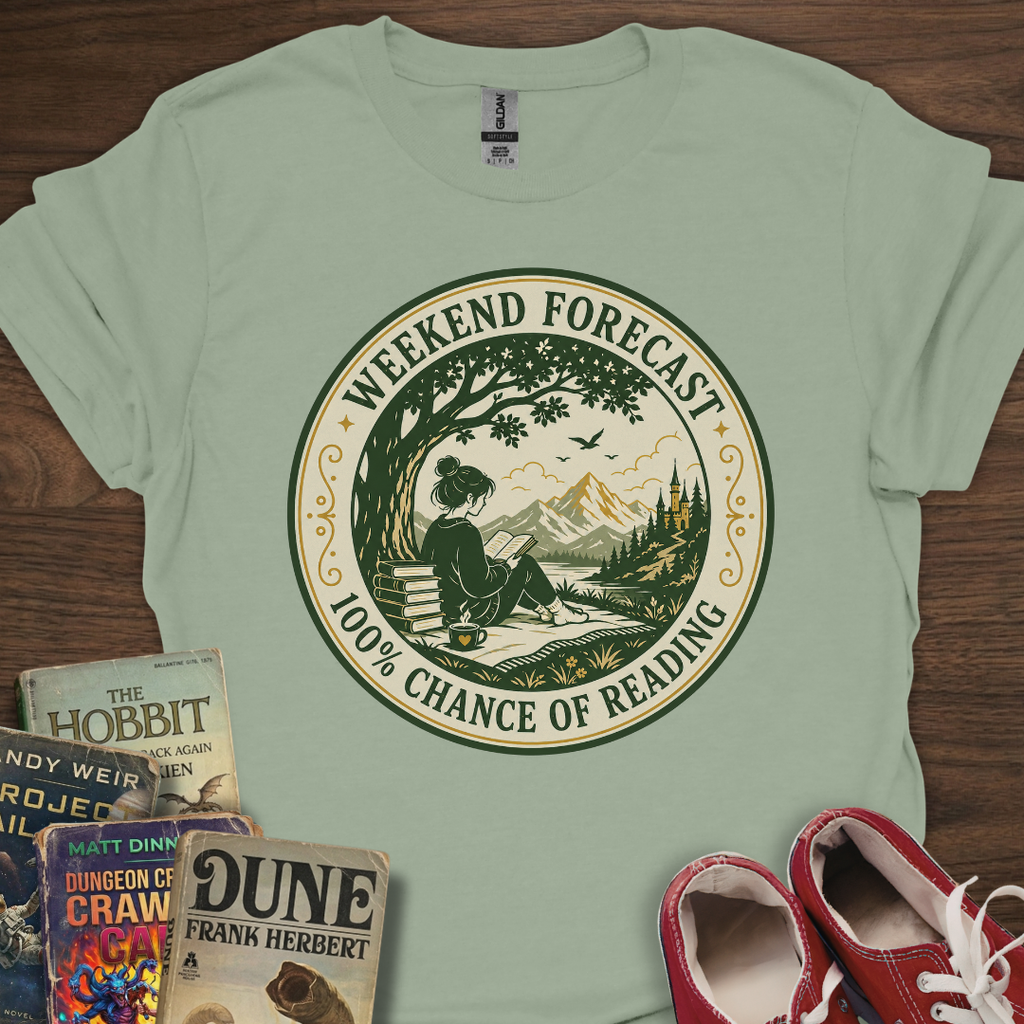Reading Forecast Badge T-Shirt