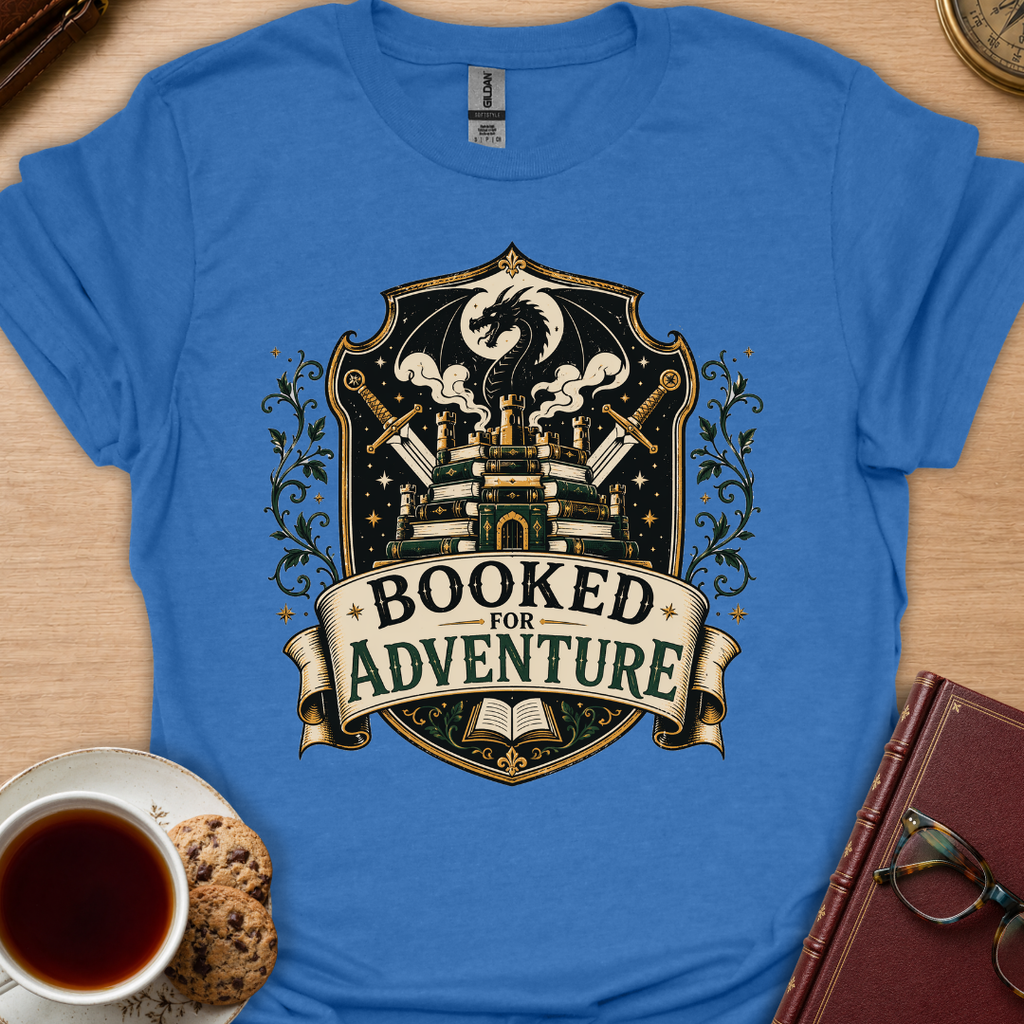 Booked For Adventure Crest T-Shirt
