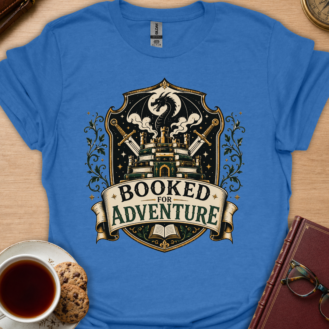 Booked For Adventure Crest T-Shirt