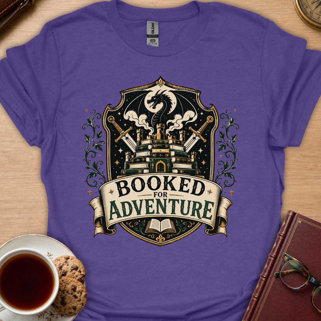 Booked For Adventure Crest T-Shirt