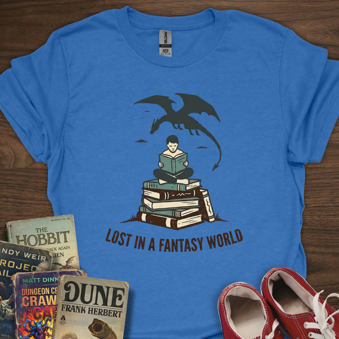 Lost In A Fantasy World Pile T-Shirt