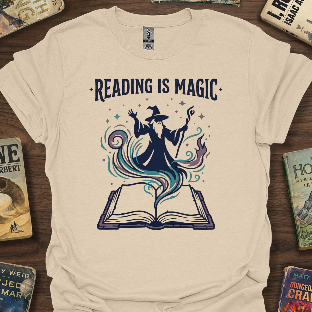 Reading Is Magic Wizard T-Shirt
