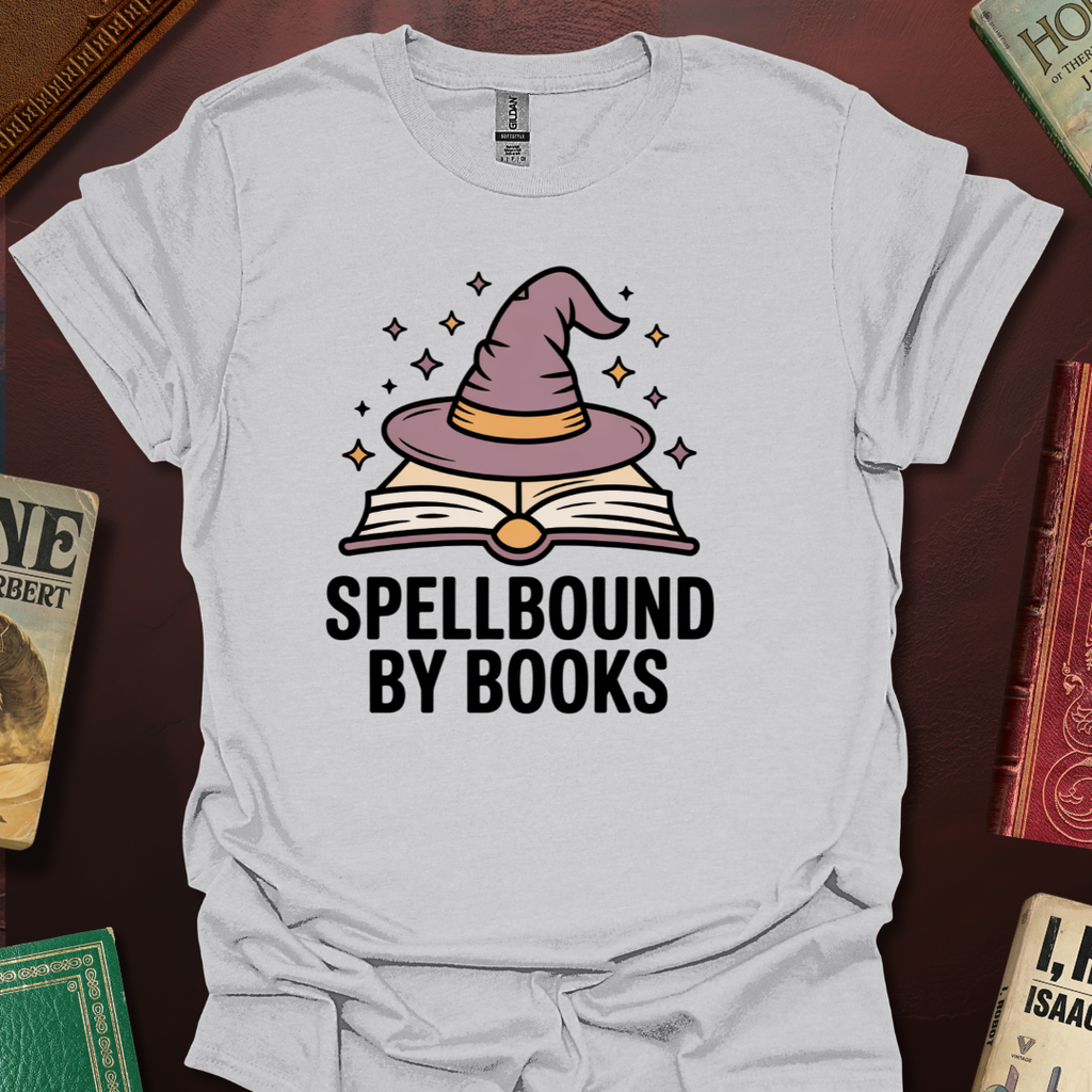 Spellbound By Books Wizard Hat T-Shirt